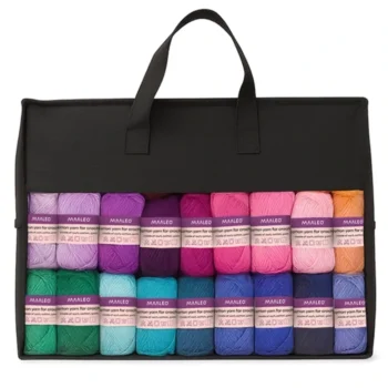 Kompletní sada pro háčkování v tašce XXL - 113 ks