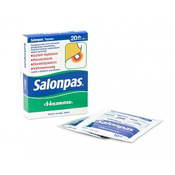 Účinná náplast Salonpas – rychlá úleva od bolesti a napětí (20 ks)