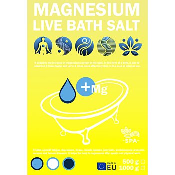 Hořčíková živá koupelová sůl 500 g