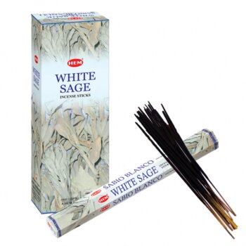 Vonné tyčinky Hem Bílá Šalvěj, 20ks