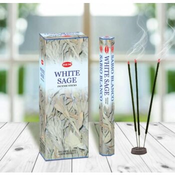 Vonné tyčinky Hem Bílá Šalvěj, 20ks