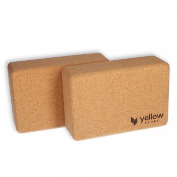 Sada kostek na jógu Block Yoga Cork, 2 ks