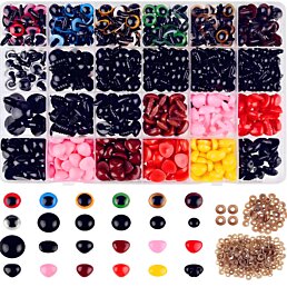 Sada plastových očí a nosů na plyšové hračky - 1040 kusů