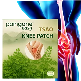 Přírodní bylinná náplast na bolest kolena – hřejivá úleva, 10 ks