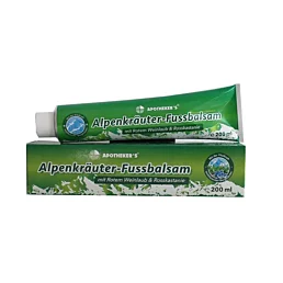 Alpenkräuter-Fussbalsam bylinný balzám na nohy s alpskými extrakty – 200 ml