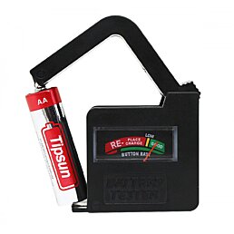 Analogový tester tužkových baterií R3, R6, R20, R14, 4SR / 4LR44 6V, R22 / 6F22 9V