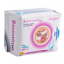 BIOINTIMO Anionové denní vložky s bavlněným povrchem, 10 ks