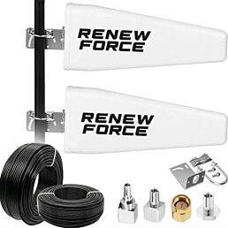 2x venkovní anténa pro všechny 40dbi LTE routery+10m kabel+adaptér s konektory