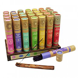 Vonné tyčinky Balanced chakra, mix vůní - 7 čaker, 7 x 30 ks (210 ks) - Náhled