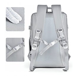 Prostorný voděodolný cestovní batoh s USB portem 42x21x28cm, JO-BP-01 - Náhled