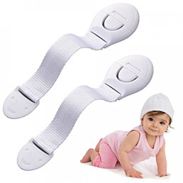 Bezpečnostní zábrana na skříně 2 ks – bílá