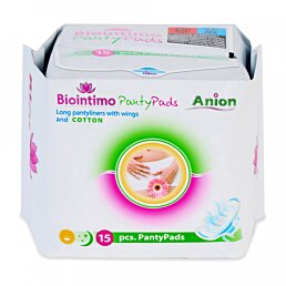 BIOINTIMO AnionCare – Slipové hygienické vložky s křidélky, 15 ks