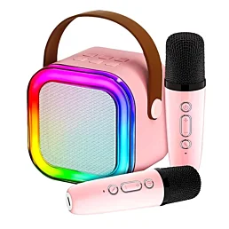 Bluetooth karaoke sada se 2 mikrofony, SingSet Pink
