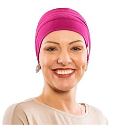 Čepice po chemoterapii, dámská Canaver (2-vrstvá) magenta - Náhled