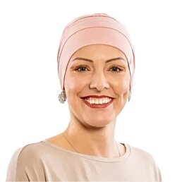 Čepice po chemoterapii, dámská Canaver (2-vrstvá) růžová - Náhled