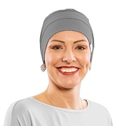 Čepice po chemoterapii, dámská Canaver (2-vrstvá) šedá - Náhled