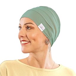 Čepice po chemoterapii, dámská Canaver (2-vrstvá) tmavá máta