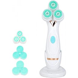 Čisticí kartáček na obličej 3D AKU, tyrkysový