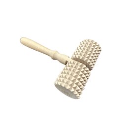 Dřevěný masážní ruční strojek se dvěma válci, 16 x 10 x 4,5 cm - Náhled