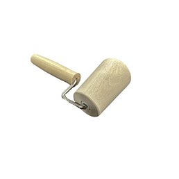 Dřevěný masážní ruční hladký "šikmý" váleček - malý, 17 x 7 x 5 cm - Náhled