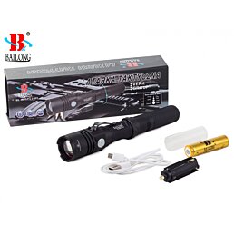 Taktická nabíjecí baterka CREE LED USB XM-L3-U3