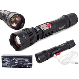 Taktická nabíjecí baterka CREE LED USB XML-L2-U2 - Náhled