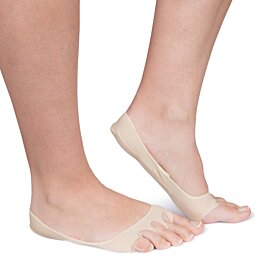 Dámské ponožky do balerín s patními polštářky, 1 pár (2ks) - Náhled