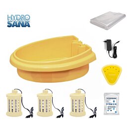 Detoxikační vanička HydroSana - elektrolytický vodní koupel, žlutá