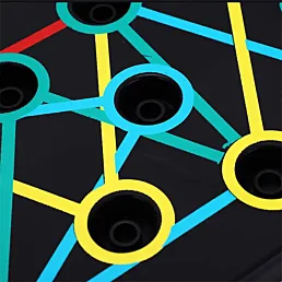 Skládací deska na kliky s úchyty PB-1000 – multifunkční push-up platforma - Náhled