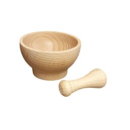 Dřevěný hmoždíř malý Crasher, 11 x 6 cm - Náhled