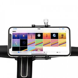 X-81 hliníkový držák mobilu na kolo černá - Náhled