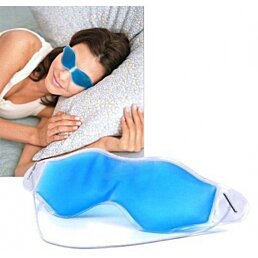 Chladící a relaxační gelová maska na unavené oči, modrá - Náhled