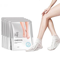 Exfoliační ponožky s kozím mlékem, ošetření zrohovatělé kůže chodidel, 3 páry