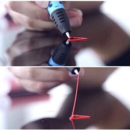 Barevné náplně do 3D pera, tiskárny, PVC 3m, barevný mix, 20 ks - Náhled