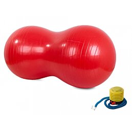 Fitness dvojitá koule Peanut ball s pumpou - 50 x 100 cm
