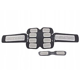 Fitness stimulátor svalů EMS 3ks, černomodrý - Náhled