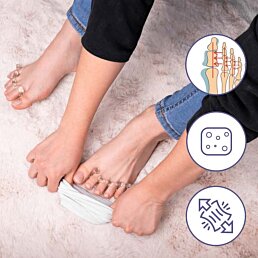 Gelové oddělovače prstů na nohou pro 4 prsty, 4Finger