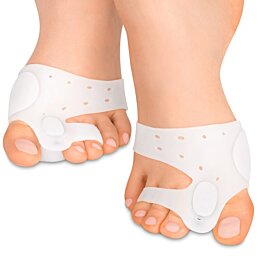 Gelový korekční obvaz s meziprstovým klínem a magnety, Hallux, 1 pár (2ks)