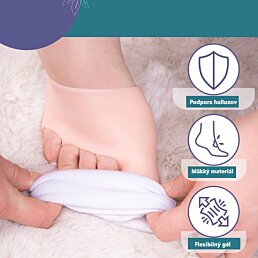 Gelový návlek na palec na noze na halluxy a metatarzály FC1007 - Náhled