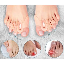 Gélový separátor s klínovým korigujícím uzlíkem na 3 prsty, 8 x 7 cm - Náhled