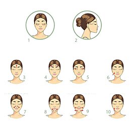 Jadeitová masážní kámen Gua Sha v klasickém tvaru, 8 x 5,5 cm - Náhled