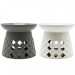 Aromalampa 10 cm Romb, bílá - Náhled