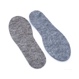 Hřejivé vložky z hrubého filcu 6 mm - protiskluzový povrch, velikost 42 - Náhled