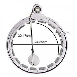 Hula Hop kruh na cvičení s digitálním počítadlem a závažím TRIZAND - Náhled