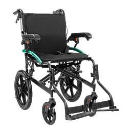 Lehký hliníkový skládací invalidní vozík Activ-Tim - průměr kol 16" - Šířka - 46 cm