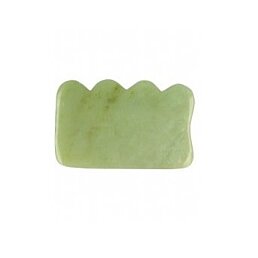 Jadeitová masážní kámen Gua Sha v klasickém tvaru, 8 x 5,5 cm