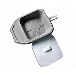 Jednorázová WC nádoba na velkou potřebu v leže, v sedě MED-02, 36,5 x 27 x 8,5 cm