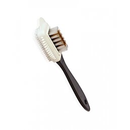 Hřeben s nylonovým a mosazným vlasem na nubukové a semišové boty - Náhled