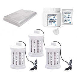 Refill Kit3 Hydrosana – kompletní detoxikační sada (3x cívka, aktivní sůl 500g, fólie)