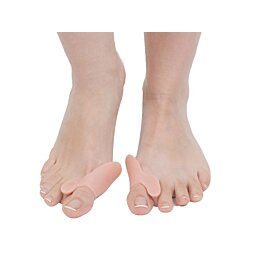 Klín s krytem hallux valgus - 2 v 1 oddělovač velkých prstů, tělové barvy, 2ks